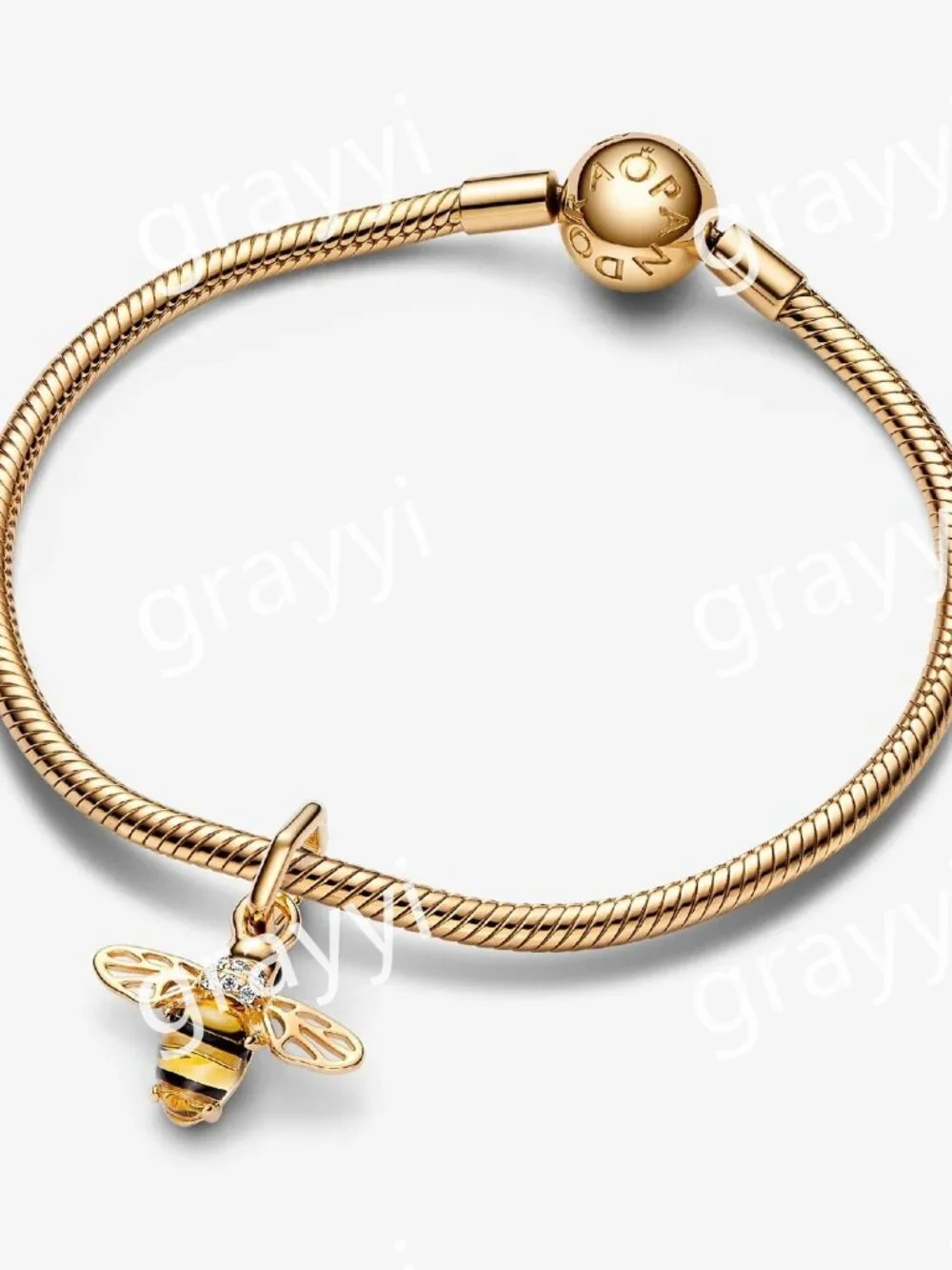 Pandora Sparkling Bee Dangle Charm